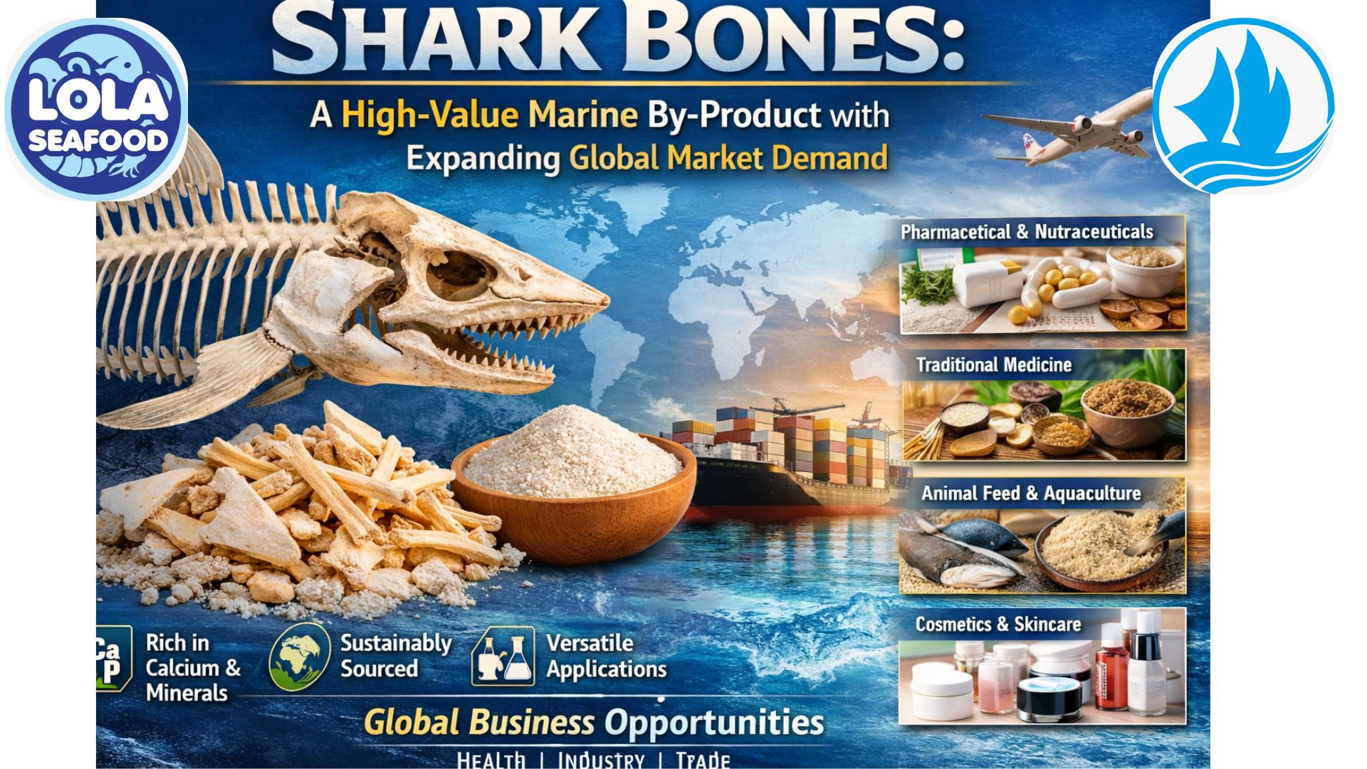 Shark Bones: A High-Value Marine By-Product with Expanding Global Market Demand
